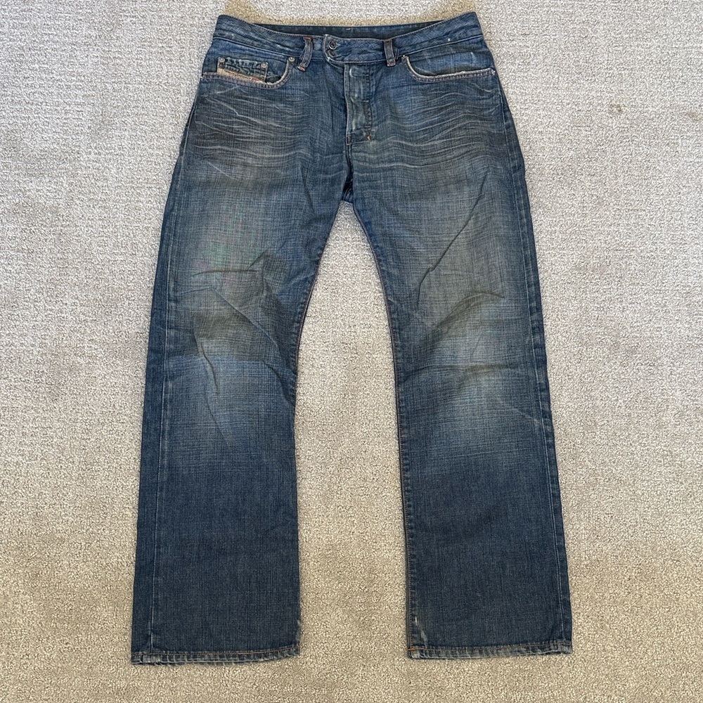 Diesel Men's Dark Blue Straight Jeans